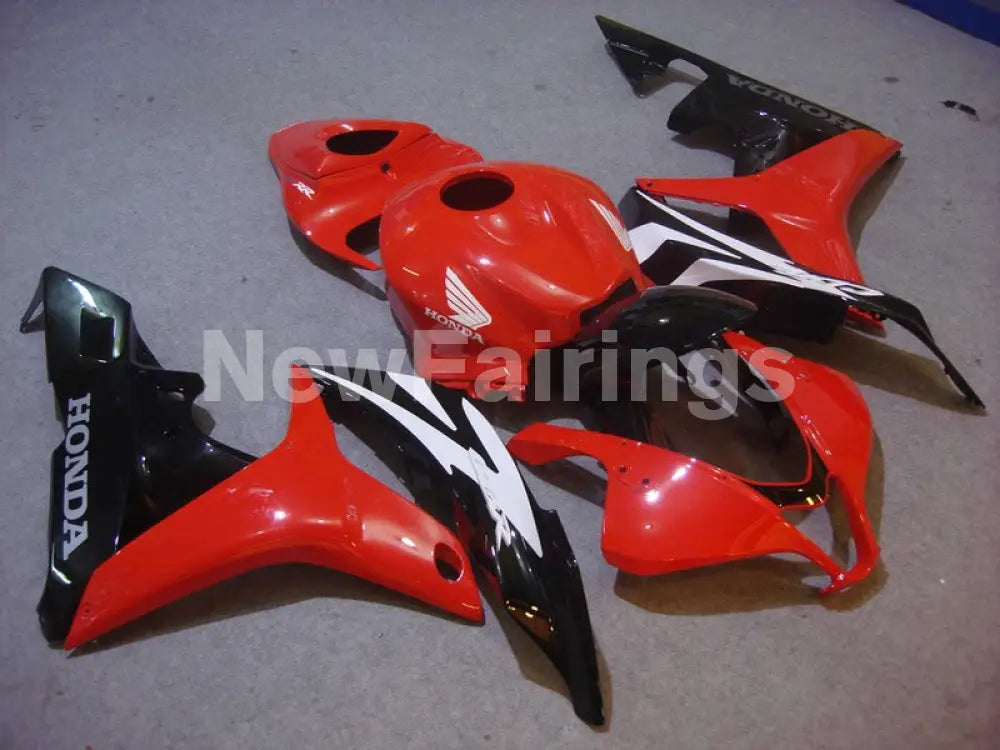 Red and Black White Factory Style - CBR600RR 07-08 Fairing