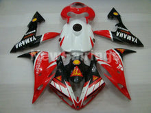 Load image into Gallery viewer, Red and Black White Santander - YZF-R1 04-06 Fairing Kit