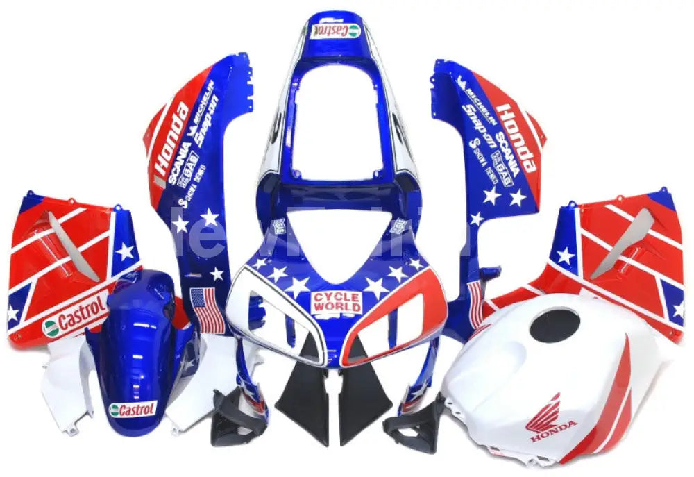 Red and Blue Castrol - CBR600RR 03-04 Fairing Kit - Vehicles