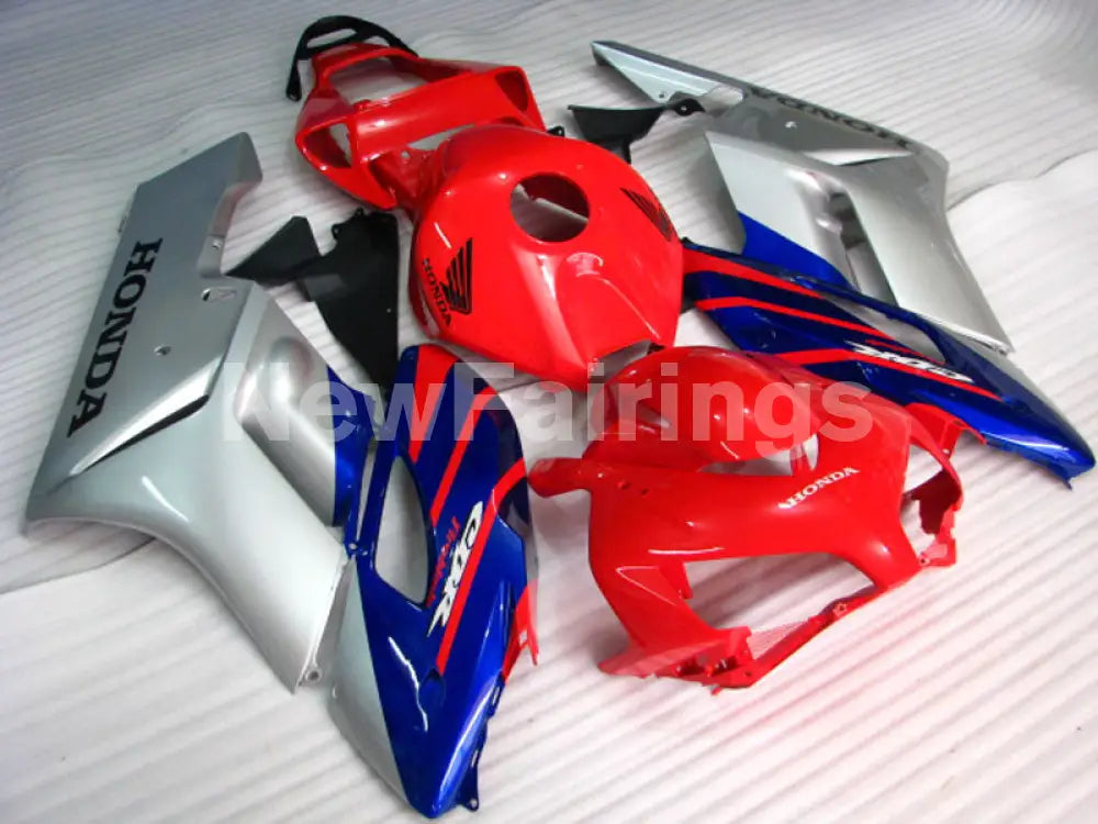 Red Blue and Silver Factory Style - CBR1000RR 04-05 Fairing