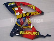 Load image into Gallery viewer, Red and Blue Yellow FCB - GSX-R600 06-07 Fairing Kit -