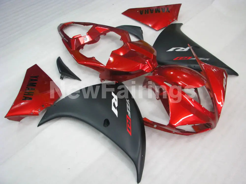 Red Matte Black Factory Style - YZF-R1 09-11 Fairing Kit