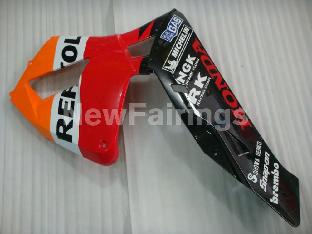 Red Orange and Black Repsol - CBR600RR 05-06 Fairing Kit -