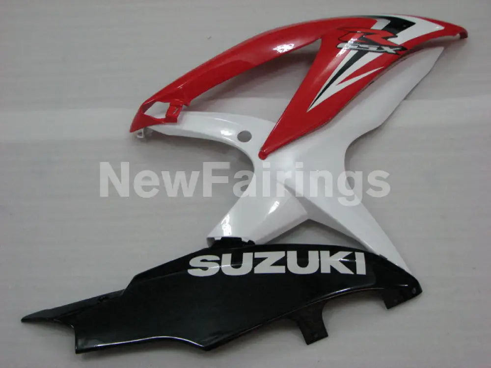 Red and White Black Factory Style - GSX-R600 08-10 Fairing