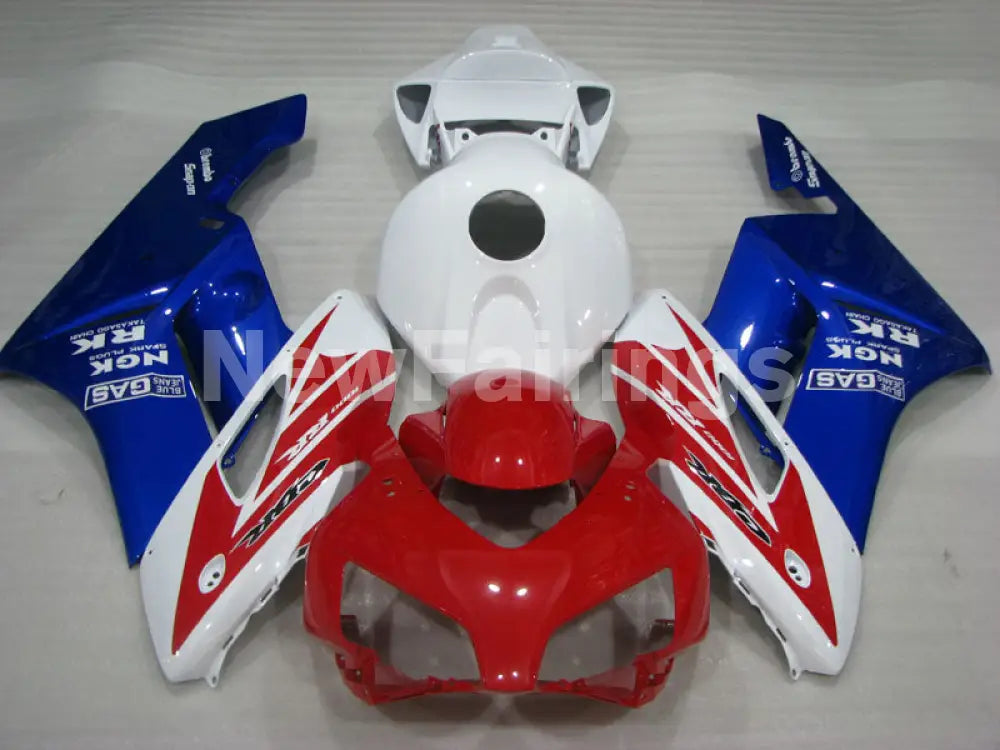 Red and White Blue Factory Style - CBR1000RR 04-05 Fairing