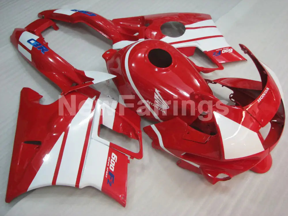 Red White Factory Style - CBR600 F2 91-94 Fairing Kit -