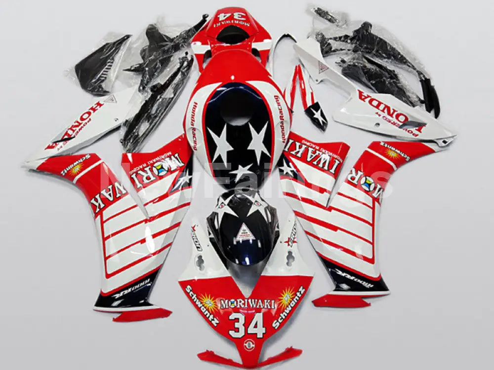 Red and White Moriwaki - CBR1000RR 12-16 Fairing Kit -