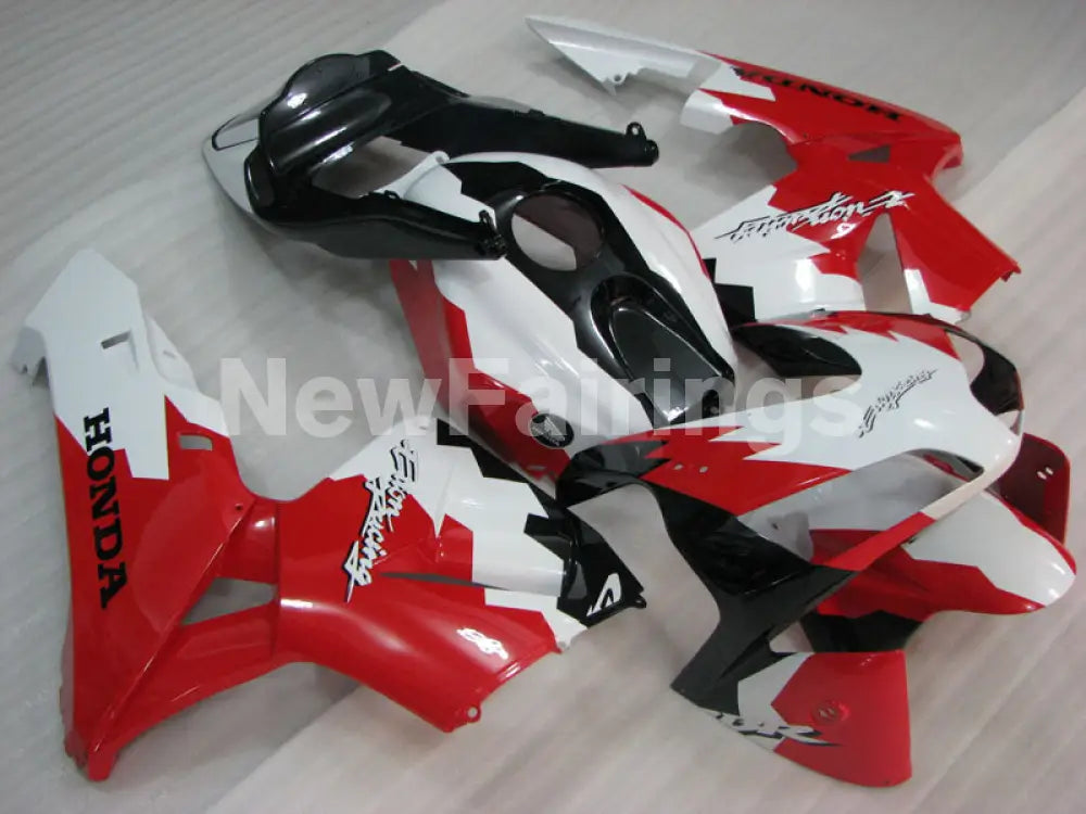 Red and White Racing - CBR600RR 03-04 Fairing Kit - Vehicles