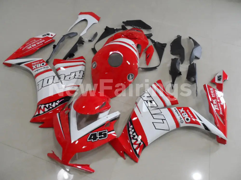 Red and White Shark - CBR1000RR 12-16 Fairing Kit - Vehicles