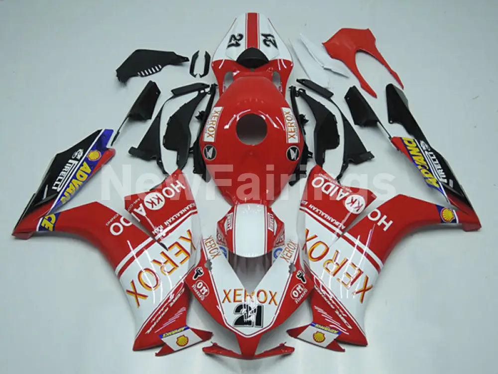 Red and White XEROX - CBR1000RR 12-16 Fairing Kit - Vehicles