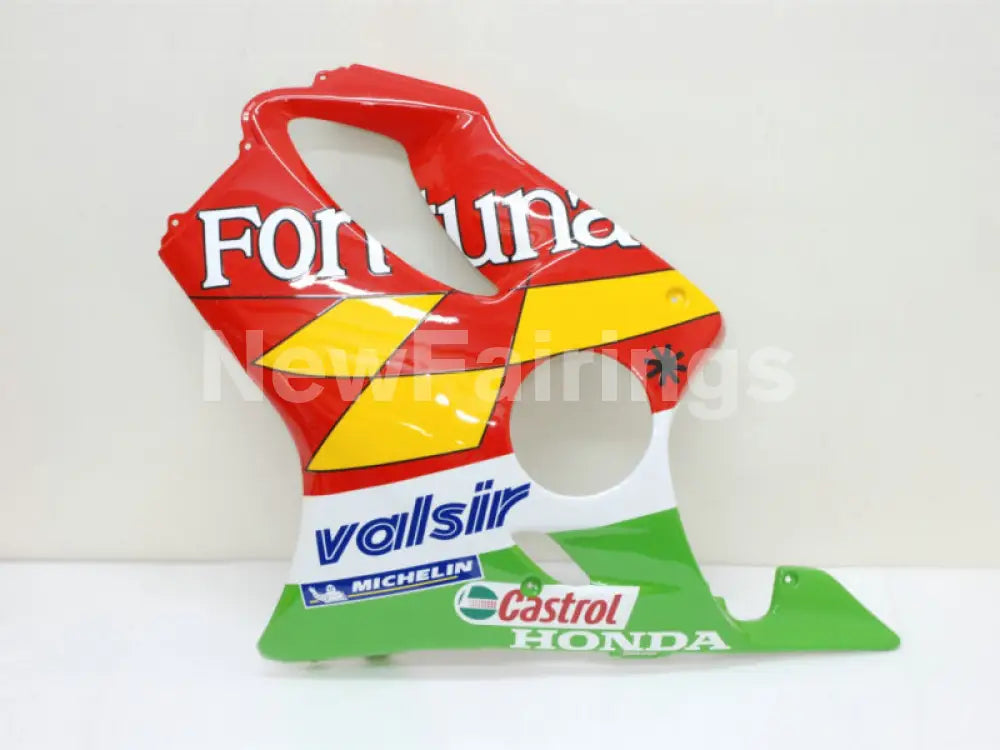 Red and Yellow Green Castrol - CBR600 F4i 01-03 Fairing Kit