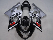 Charger l&#39;image dans la galerie, Silver and Black Factory Style - GSX-R750 04-05 Fairing Kit