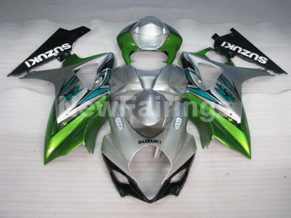 Silver and Green Black Factory Style - GSX - R1000 07 - 08