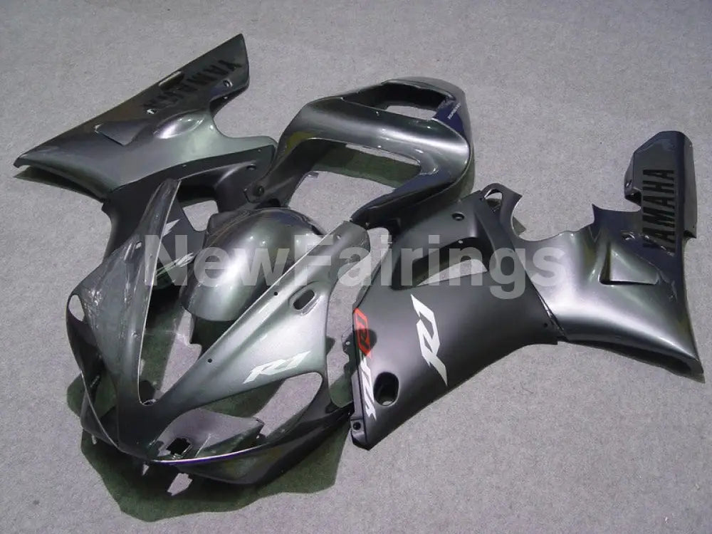 Silver and Matte Grey Factory Style - YZF-R1 00-01 Fairing