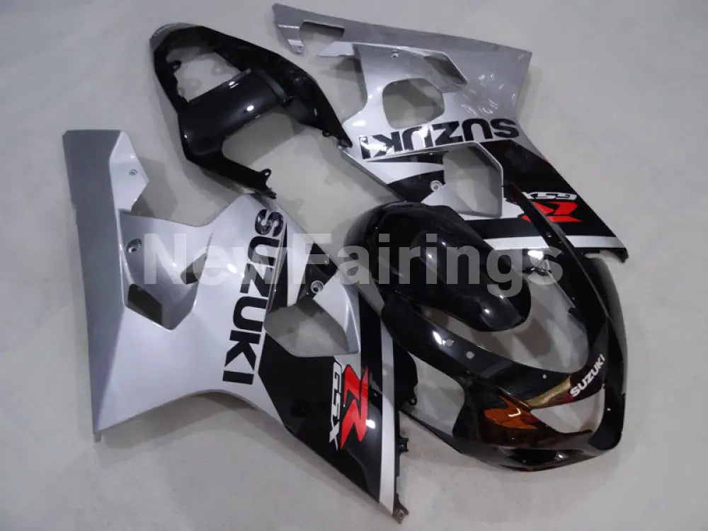 Silver and Black Factory Style - GSX-R750 04-05 Fairing Kit