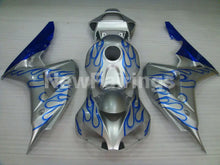 Charger l&#39;image dans la galerie, Silver and Blue Flame - CBR1000RR 06-07 Fairing Kit -