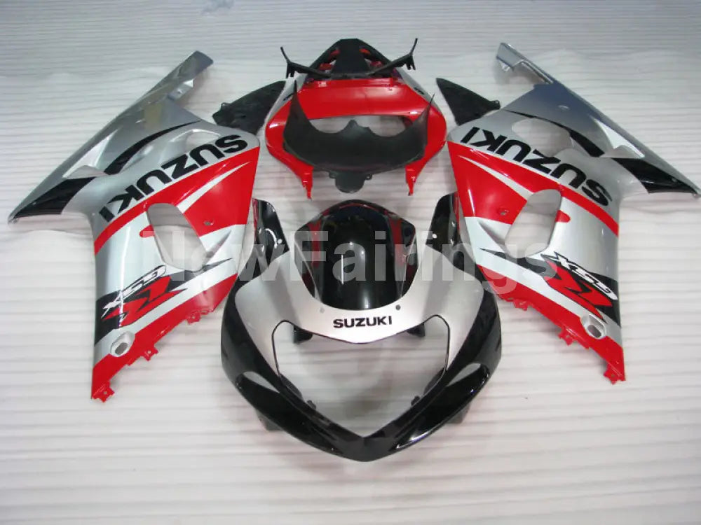 Silver and Red Black Factory Style - GSX-R750 00-03 Fairing