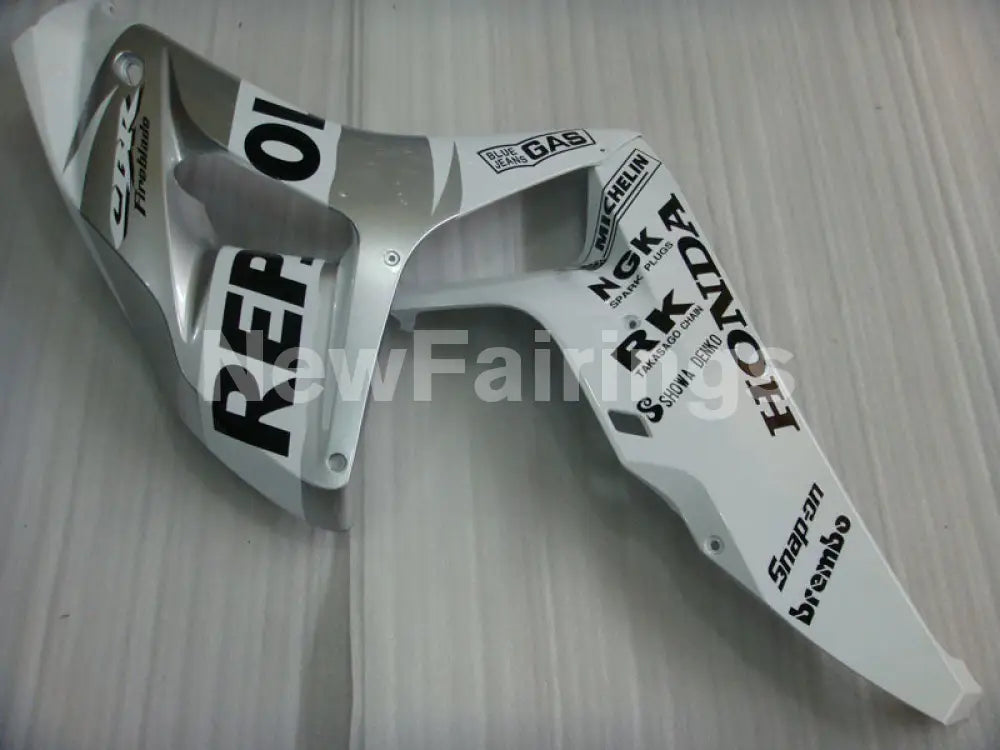 Silver and White Repsol - CBR1000RR 06-07 Fairing Kit -