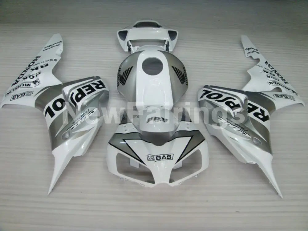 Silver and White Repsol - CBR1000RR 06-07 Fairing Kit -