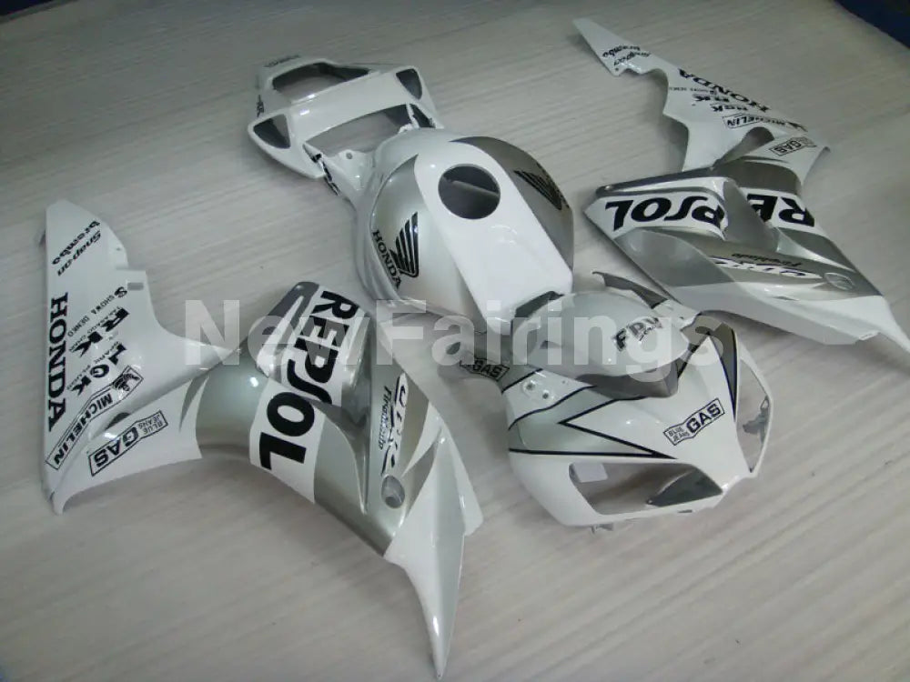 Silver and White Repsol - CBR1000RR 06-07 Fairing Kit -