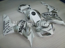 Charger l&#39;image dans la galerie, Silver and White Repsol - CBR1000RR 06-07 Fairing Kit -