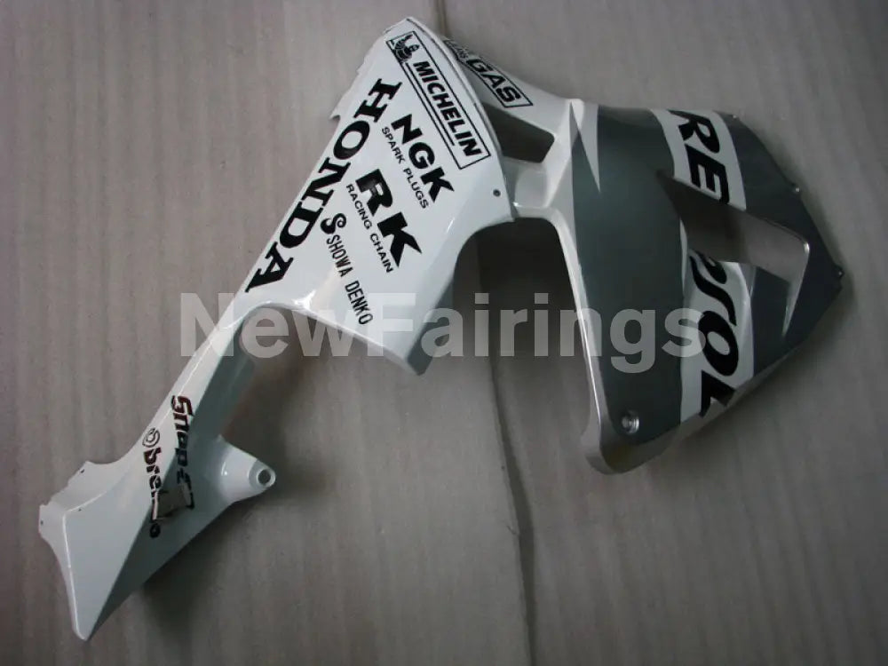 Silver and White Repsol - CBR600RR 03-04 Fairing Kit -