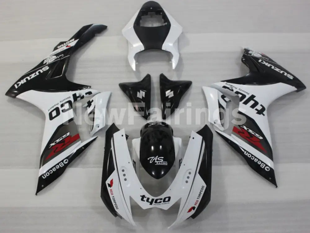 White and Black Beacon - GSX-R750 11-24 Fairing Kit