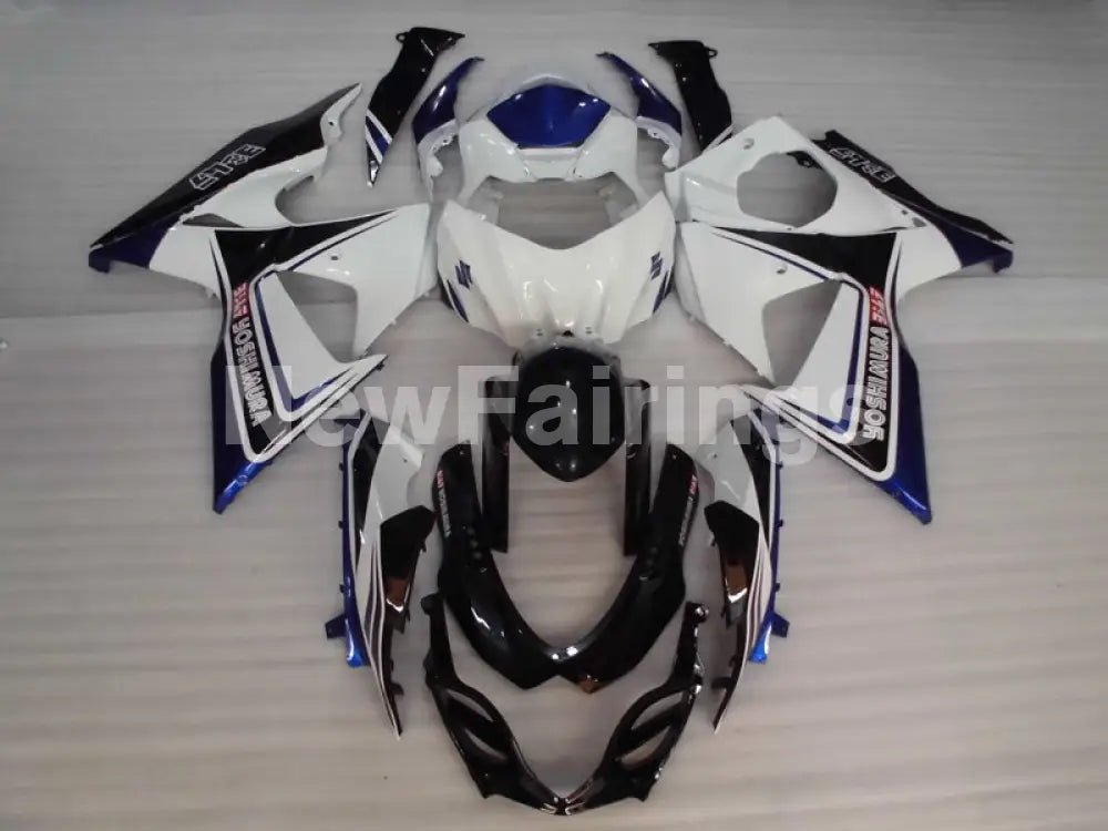 White and Black Blue Yoshimura - GSX - R1000 09 - 16