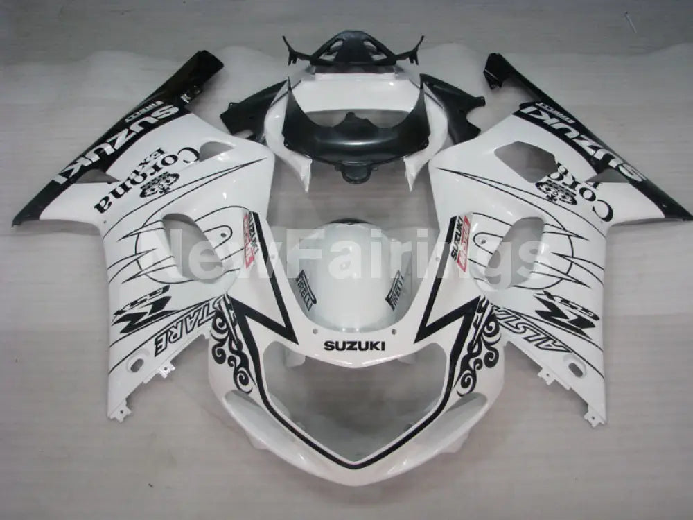 White and Black Corona - GSX-R750 00-03 Fairing Kit