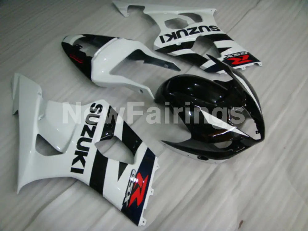 White and Black Factory Style - GSX - R1000 03 - 04 Fairing