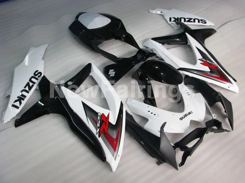 White and Black Factory Style - GSX-R600 08-10 Fairing Kit