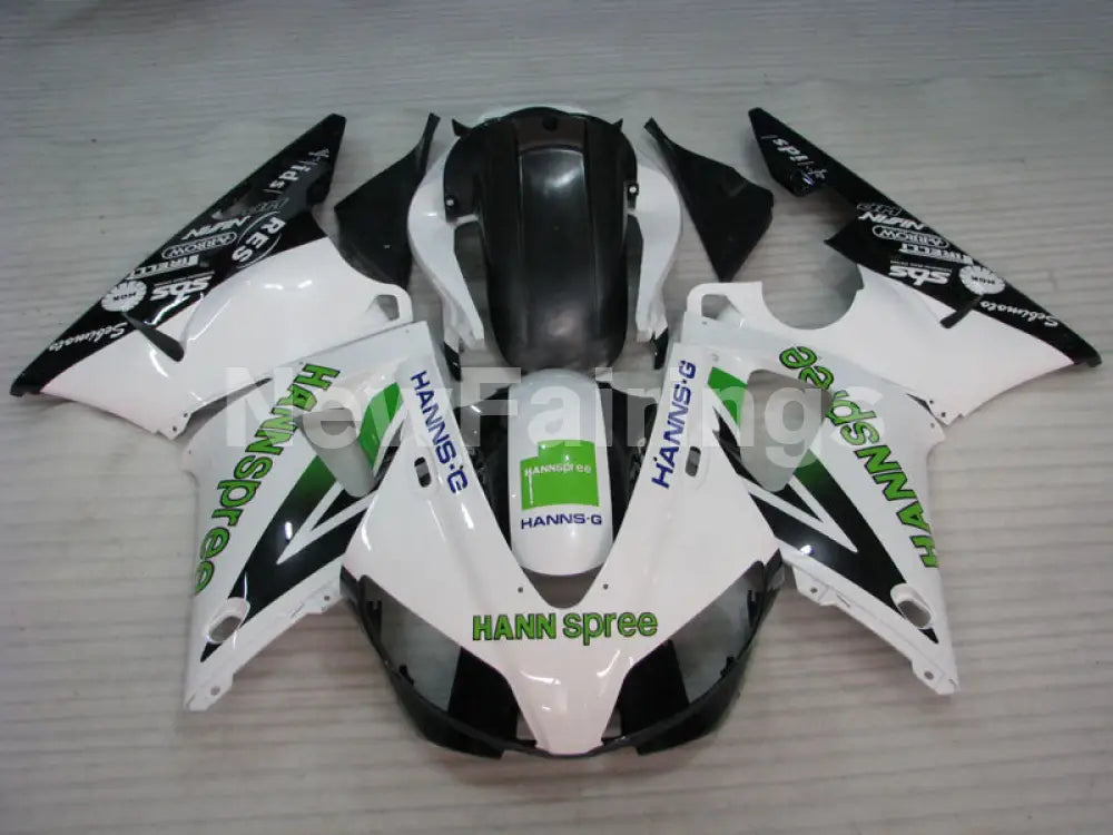 White and Black Green HANN Spree - YZF-R1 98-99 Fairing Kit