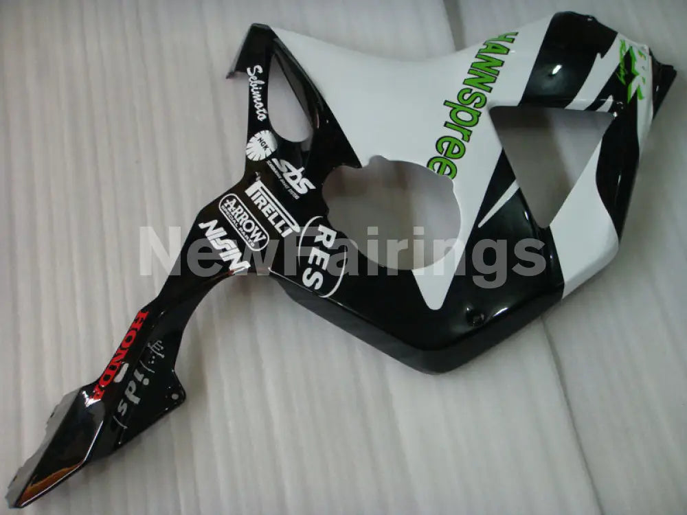 White and Black HANN Spree - CBR 954 RR 02-03 Fairing Kit -