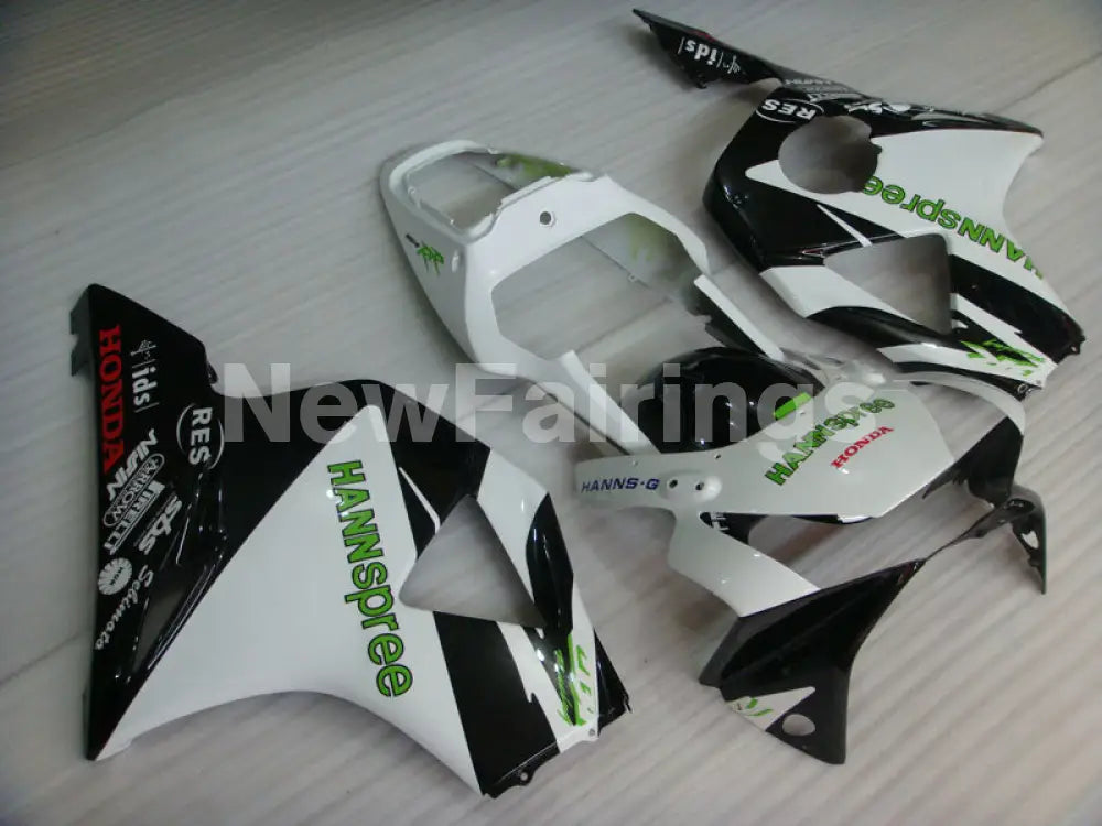 White and Black HANN Spree - CBR 954 RR 02-03 Fairing Kit -