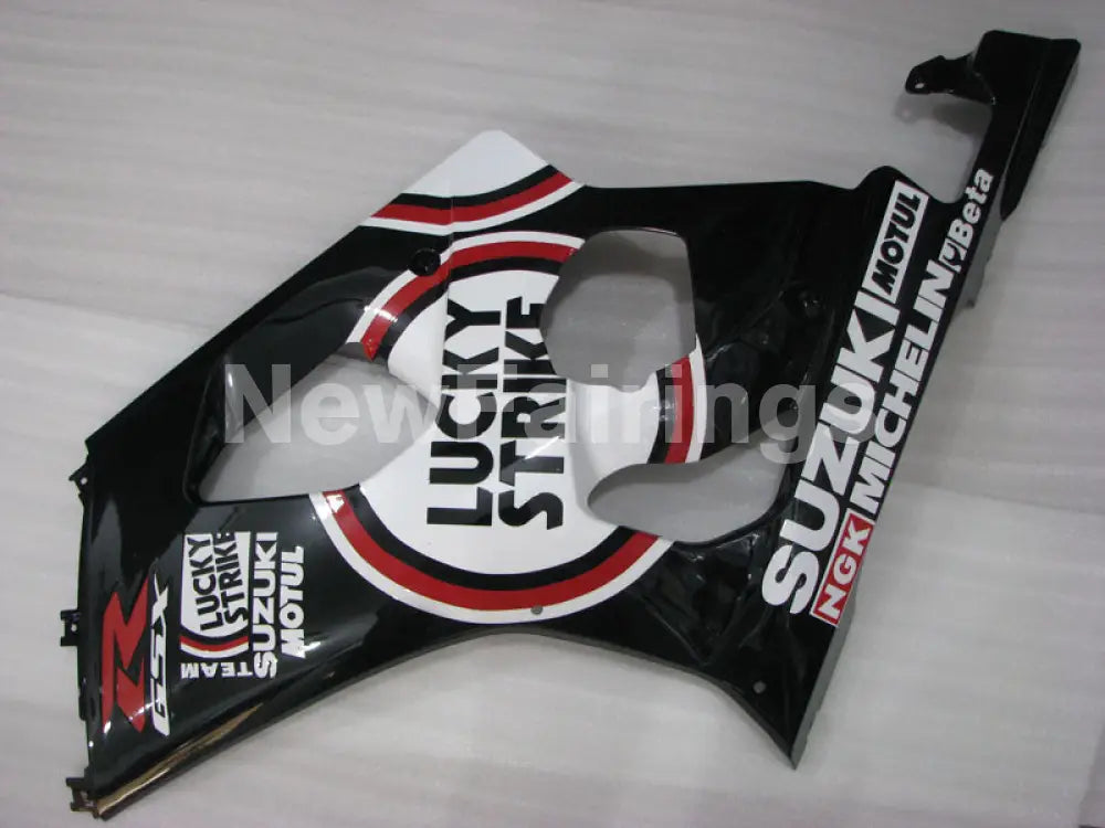 White and Black Lucky Strike - GSX - R1000 03 - 04 Fairing