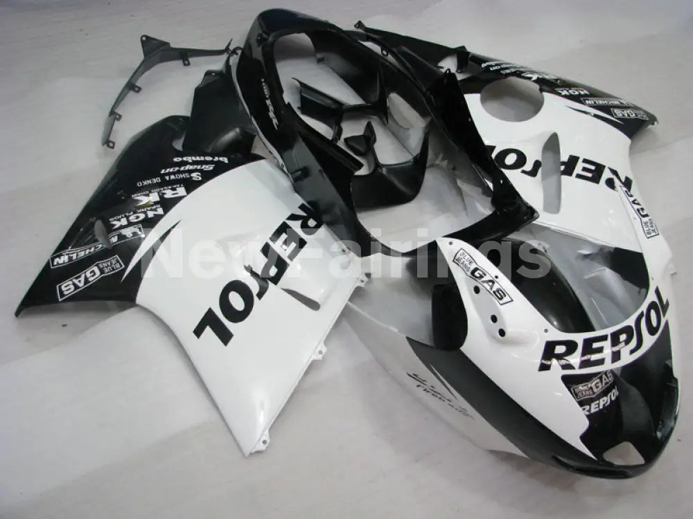 White and Black Repsol - CBR 1100 XX 96-07 Fairing Kit -