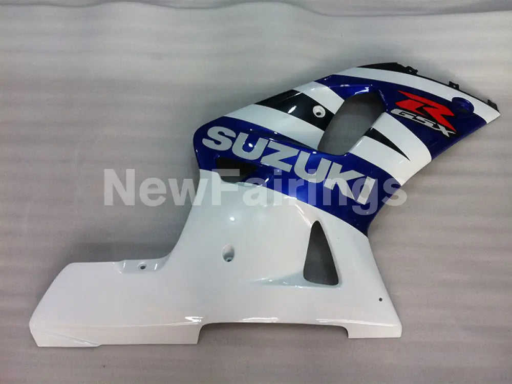 White and Blue Black Factory Style - GSX-R600 01-03 Fairing