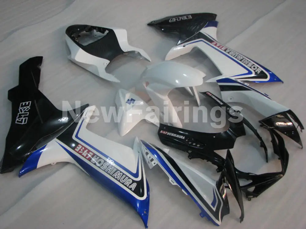 White and Blue Black Yoshimura - GSX-R750 11-24 Fairing Kit