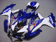 Charger l&#39;image dans la galerie, White and Blue Factory Style - GSX-R600 08-10 Fairing Kit