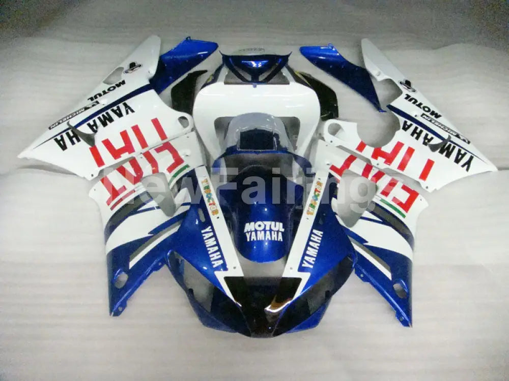 White and Blue FIAT - YZF-R1 00-01 Fairing Kit - Vehicles &