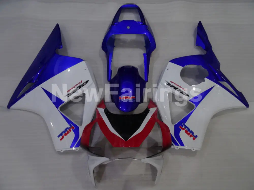 White and Blue Red Factory Style - CBR 954 RR 02-03 Fairing