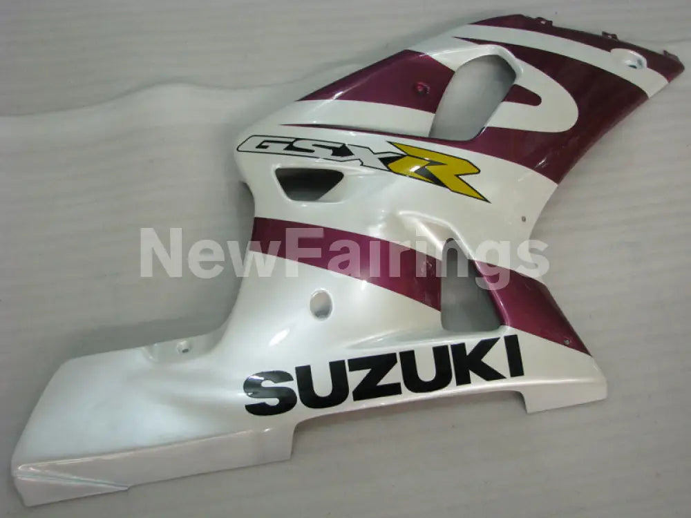 White and Purple Red Factory Style - GSX-R600 01-03 Fairing