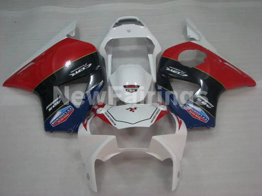 White and Red Black MOTUL - CBR 954 RR 02-03 Fairing Kit -