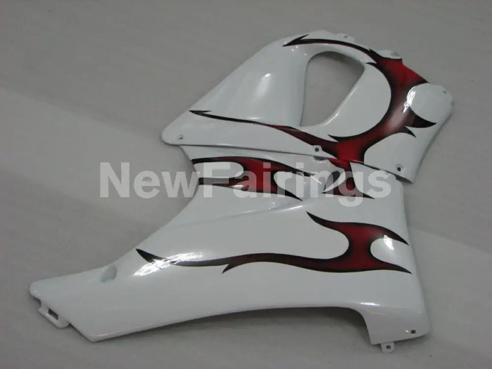 White and Red Flame - CBR 919 RR 98-99 Fairing Kit -