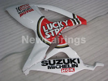 Charger l&#39;image dans la galerie, White and Red Lucky Strike - GSX-R600 06-07 Fairing Kit -