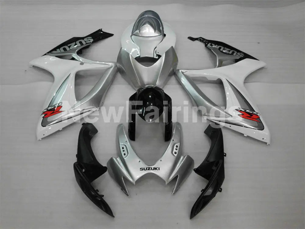 White and Silver Black Factory Style - GSX-R600 06-07