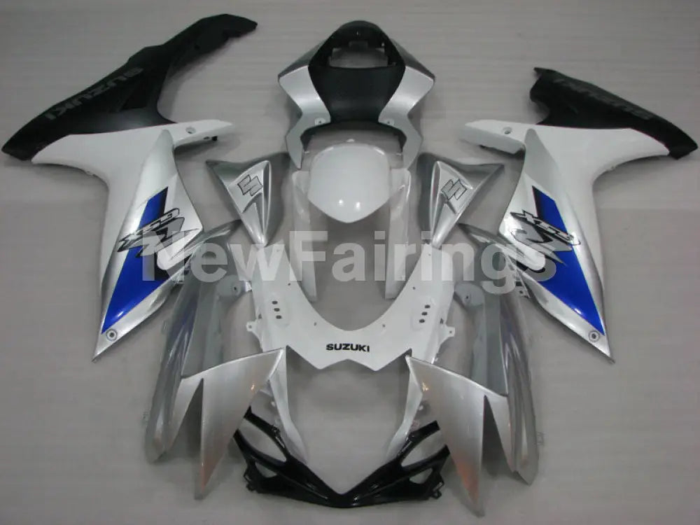 White and Silver Blue Factory Style - GSX-R750 11-24