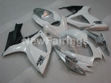 Charger l&#39;image dans la galerie, White and Silver Factory Style - GSX-R600 06-07 Fairing Kit