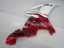 Charger l&#39;image dans la galerie, White and Wine Red Flame - YZF-R1 02-03 Fairing Kit