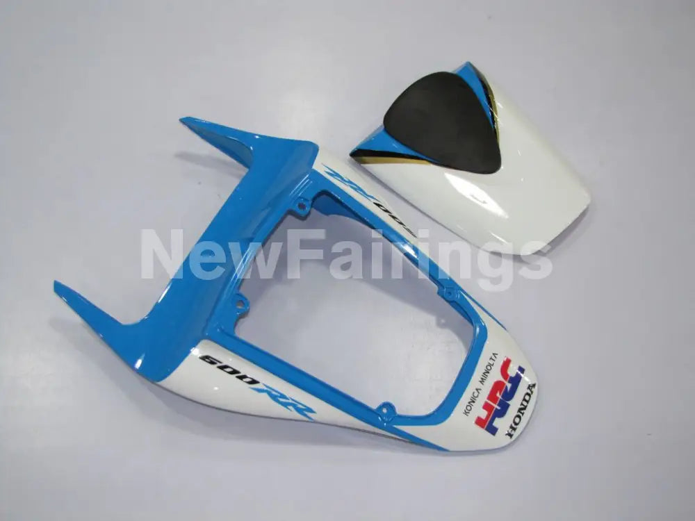 White Black and Blue Konica Minolta - CBR600RR 07-08 Fairing